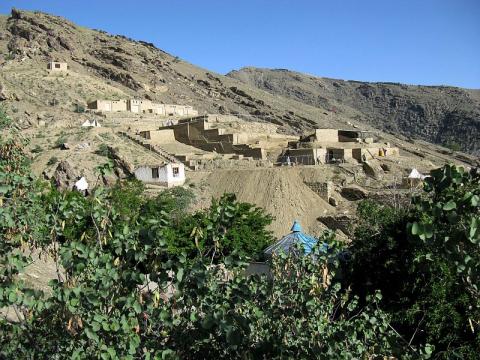The Buddhist monastic complex of Tepe Narenj in Kabul. (© Zafar Paiman)